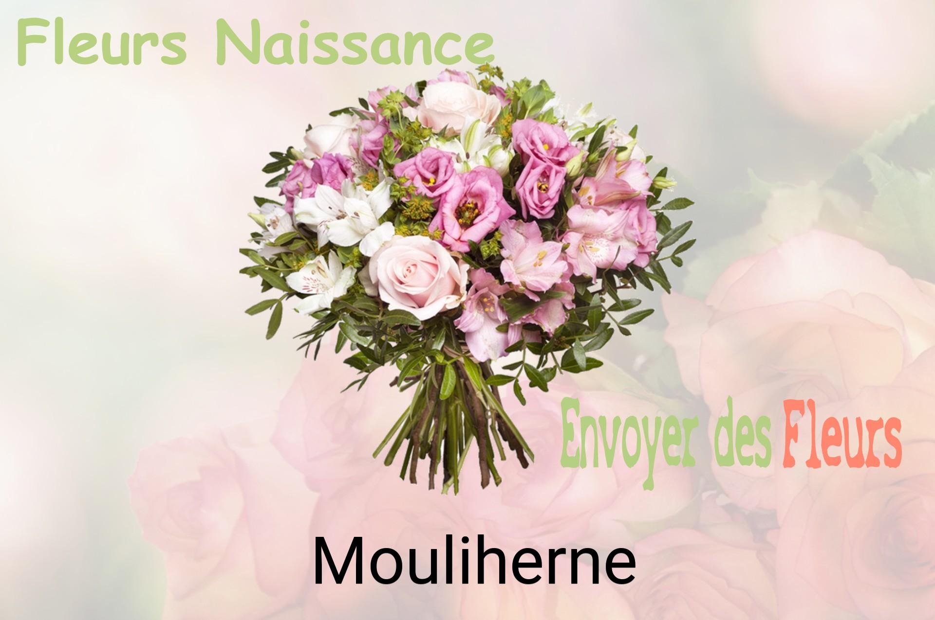 Bouquet de fleurs de naissance livré à Mouliherne
